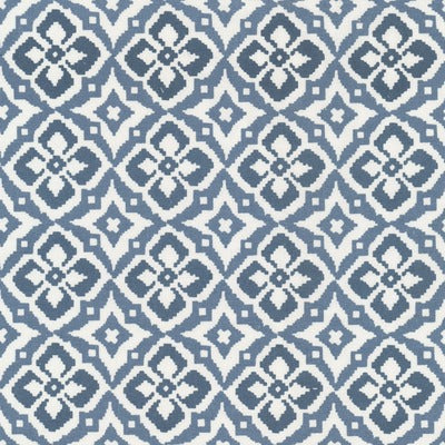 Stout Fabrics , Ornament Ornament, Blue color, Multipurpose Print style type , pattern number  ORNA-1