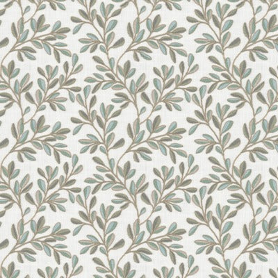 Stout Fabrics , Quincy Quincy, Spa color, Multipurpose Embroideries style type , pattern number  QUIN-3