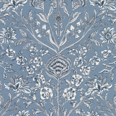 Stout Fabrics , Ruffle Ruffle, Blue color, Multipurpose Print style type , pattern number  RUFF-2