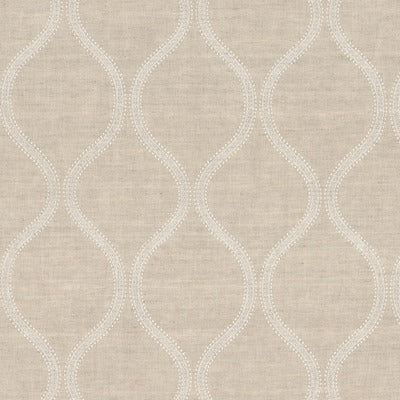 Stout Fabrics , Scully Scully, Beige color, Drapery Embroideries style type , pattern number  SCUL-1