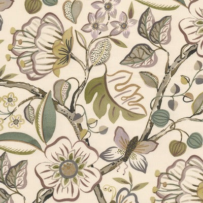Stout Fabrics , Silas Silas, Green color, Multipurpose Print style type , pattern number  SILA-1