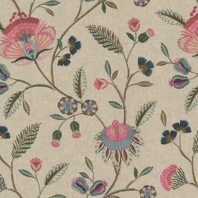 Stout Fabrics , Struck Struck, Pink color, Multipurpose Embroideries style type , pattern number  STRU-2