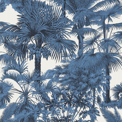 Thibaut Design wallcovering, Palm Botanical pattern , Spa Blue color, Leaves,Toile,Tropical style type , pattern number  T10100