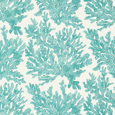 Thibaut Design wallcovering, Marine Coral pattern , Navy color, Tropical style type , pattern number  T10121
