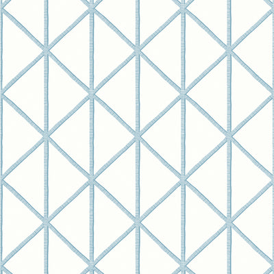 Thibaut Design wallcovering, Box Kite pattern , Turquoise color, Geometric,Trellis , Lattice style type , pattern number  T10133