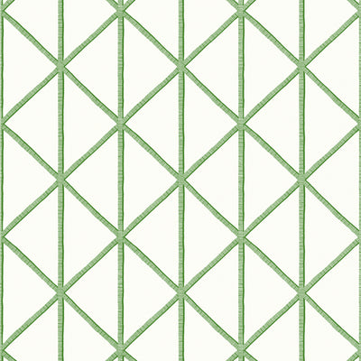 Thibaut Design wallcovering, Box Kite pattern , Emerald Green color, Geometric,Trellis , Lattice style type , pattern number  T10138