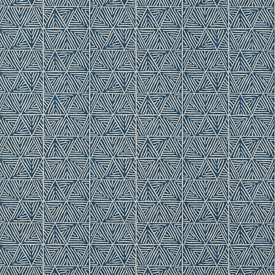 Thibaut Design wallcovering, Mombasa pattern , Slate Blue color, Ethnic,Geometric style type , pattern number  T10210