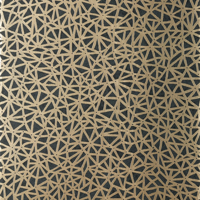 Thibaut Design wallcovering, Aedan pattern , Metallic Pewter , Black color, Geometric,Texture, Embossed style type , pattern number  T10408