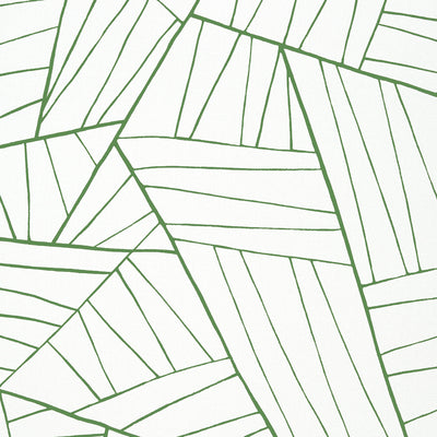Thibaut Design wallcovering, Jordan pattern , Emerald color, Geometric style type , pattern number  T10442