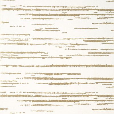 Thibaut Design wallcovering, Echo pattern , White , Metallic Gold color, Stripes,Texture Printed style type , pattern number  T10454
