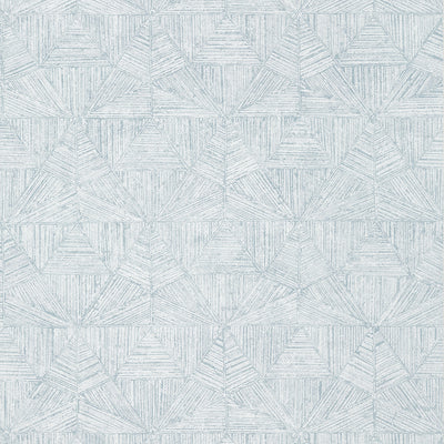 Thibaut Design wallcovering, Crystalla pattern , Blue , White color, Geometric style type , pattern number  T10461