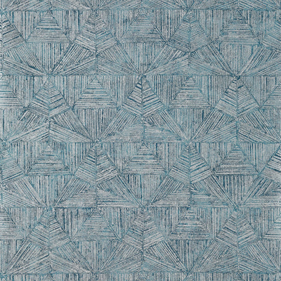 Thibaut Design wallcovering, Crystalla pattern , Teal color, Geometric style type , pattern number  T10462