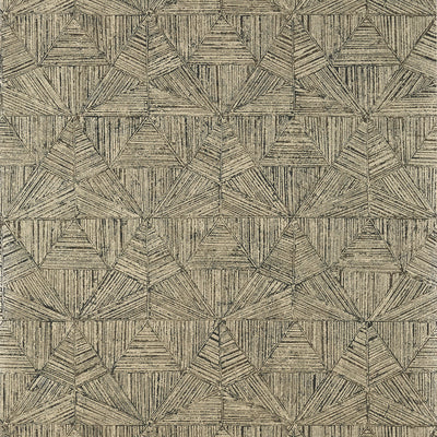 Thibaut Design wallcovering, Crystalla pattern , Black , White color, Geometric style type , pattern number  T10463