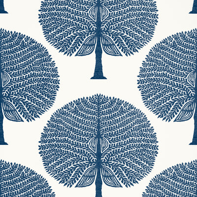 Thibaut Design wallcovering, Mulberry Tree pattern , Spa Blue color, Leaves style type , pattern number  T10603