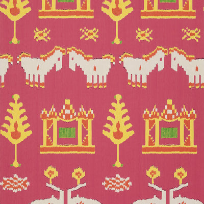Thibaut Design wallcovering, Kingdom Parade pattern , Blush color, Animals,Novelty style type , pattern number  T10640