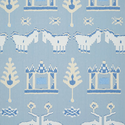 Thibaut Design wallcovering, Kingdom Parade pattern , Turquoise color, Animals,Novelty style type , pattern number  T10643