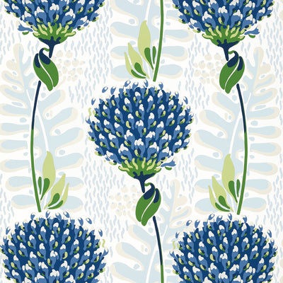 Thibaut Design wallcovering, Tiverton pattern , Emerald color, Floral,Leaves style type , pattern number  T10650