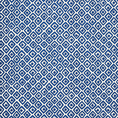 Thibaut Design wallcovering, Indian Diamond pattern , Blue , Turquoise color, Geometric style type , pattern number  T10660