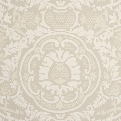 Thibaut Design wallcovering, Earl Damask pattern , Grey , Beige color, Damask style type , pattern number  T10841