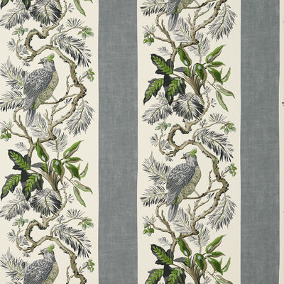 Thibaut Design wallcovering, Williamson pattern , Fog color, Animals,Birds,Menswear,Stripes style type , pattern number  T10860