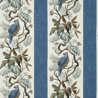 Thibaut Design wallcovering, Williamson pattern , Spa Blue color, Animals,Birds,Menswear,Stripes style type , pattern number  T10861