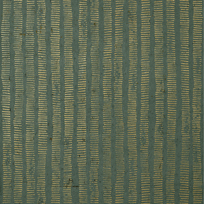 Thibaut Design wallcovering, Cork Forest pattern , Green color, Stripes,Texture, Embossed style type , pattern number  T12813