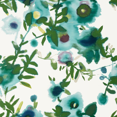 Thibaut Design wallcovering, Open Spaces pattern , Navy color, Floral style type , pattern number  T13084