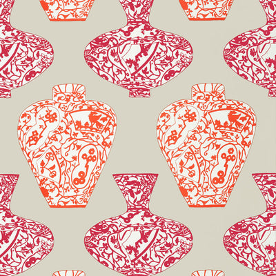 THIBAUT WALLCOVERING-IMARI VASE- T13123