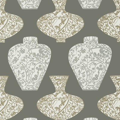 THIBAUT WALLCOVERING-IMARI VASE- T13127