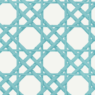 Thibaut Design wallcovering, Cyrus Cane pattern , Navy color, Geometric,Trellis , Lattice style type , pattern number  T13143