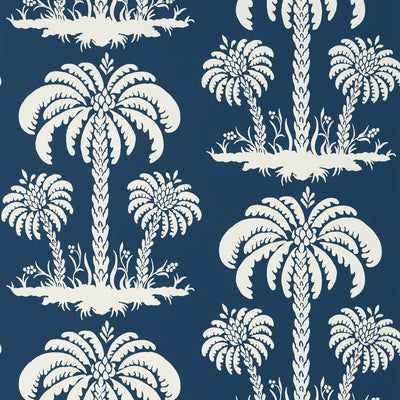 Thibaut Design wallcovering, Palm Island pattern , Turquoise color, Leaves,Tropical style type , pattern number  T13149