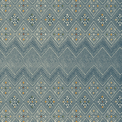 Thibaut Design wallcovering, High Plains pattern , Navy , White color, Ethnic,Geometric style type , pattern number  T13227