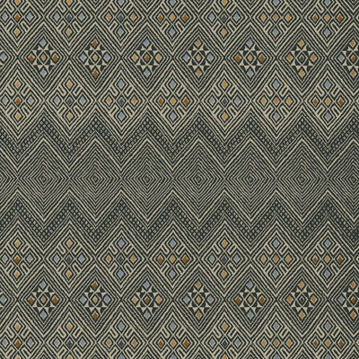 Thibaut Design wallcovering, High Plains pattern , Black color, Ethnic,Geometric style type , pattern number  T13228