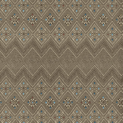Thibaut Design wallcovering, High Plains pattern , Brown color, Ethnic,Geometric style type , pattern number  T13232
