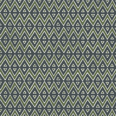 Thibaut Design wallcovering, Tiburon pattern , Green color, Ethnic,Geometric style type , pattern number  T13235