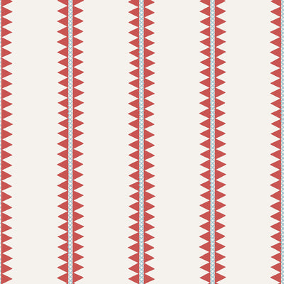Thibaut Design wallcovering, Reno Stripe pattern , Coral color, Ethnic,Stripes style type , pattern number  T13245