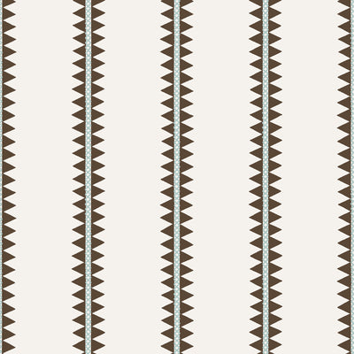 Thibaut Design wallcovering, Reno Stripe pattern , Brown color, Ethnic,Stripes style type , pattern number  T13246