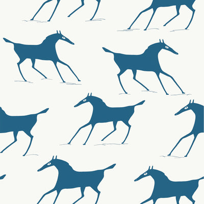 Thibaut Design wallcovering, Marlborough Downs pattern , Spa Blue color, Animals,Ethnic,Novelty style type , pattern number  T13265
