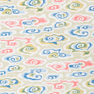 Thibaut Design wallcovering, Clear Clouds pattern , Multi color, Geometric,Novelty,Texture, Embossed style type , pattern number  T13319
