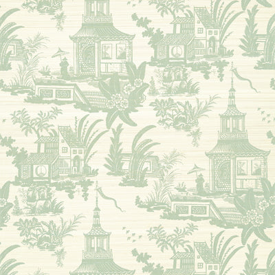 Thibaut Design wallcovering, Empress Court pattern , Mist color, Chinoiserie,Texture, Embossed style type , pattern number  T13651