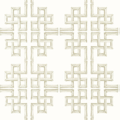 Thibaut Design wallcovering, Boca Bamboo pattern , Beige color, Chinoiserie,Geometric,Trellis , Lattice,Tropical style type , pattern number  T13905