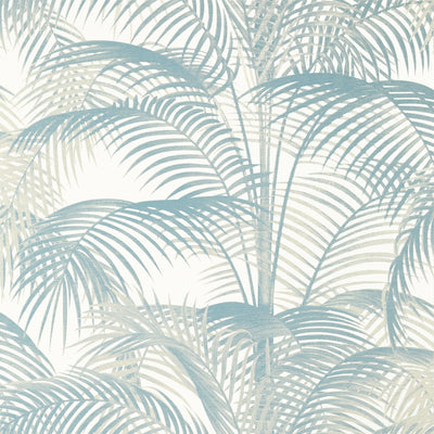 Thibaut Design wallcovering, Delray pattern , Blue color, Leaves,Tropical style type , pattern number  T13940