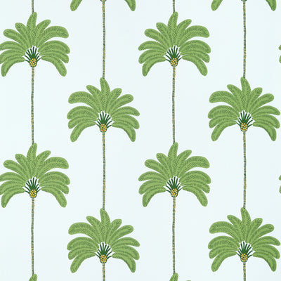 Thibaut Design wallcovering, Sunset Boulevard pattern , Green color, Leaves,Texture, Embossed,Tropical style type , pattern number  T13946