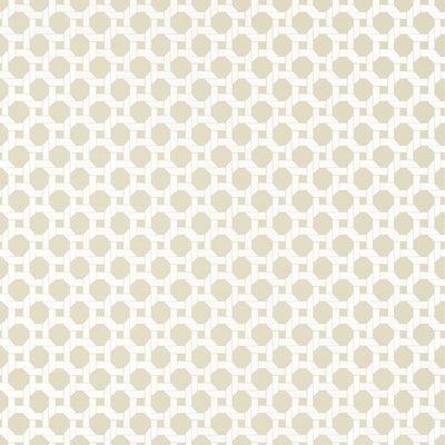 Thibaut Design wallcovering, Charter pattern , Beige color, Geometric,Tropical style type , pattern number  T13961