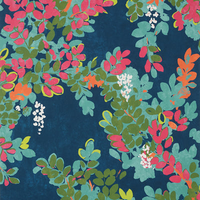 Thibaut Design wallcovering, Central Park pattern , Pink color, Floral,Leaves style type , pattern number  T14331
