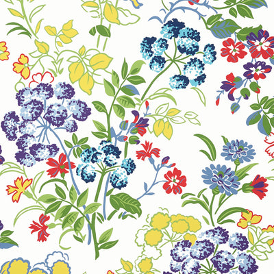 Thibaut Design wallcovering, Spring Garden pattern , Multi color, Floral style type , pattern number  T14341
