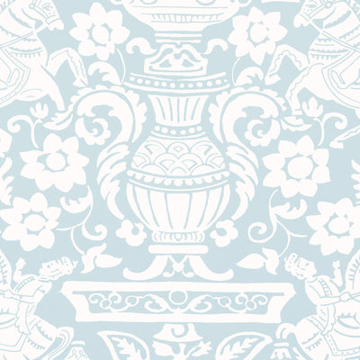 Thibaut Design wallcovering, Galway pattern , Navy color, Animals,Novelty,Toile style type , pattern number  T14360