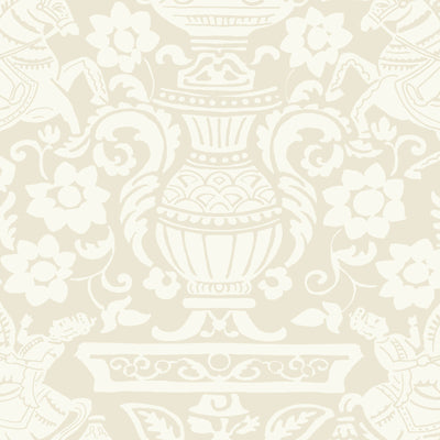 Thibaut Design wallcovering, Galway pattern , Beige color, Animals,Novelty,Toile style type , pattern number  T14363