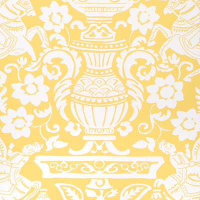 Thibaut Design wallcovering, Galway pattern , Blue , Yellow color, Animals,Novelty,Toile style type , pattern number  T14366