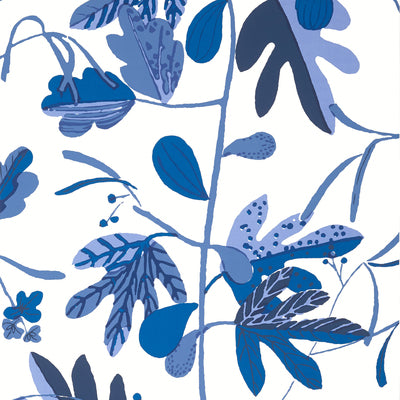 Thibaut Design wallcovering, Matisse Leaf pattern , Lavender , Blue color, Leaves style type , pattern number  T16211
